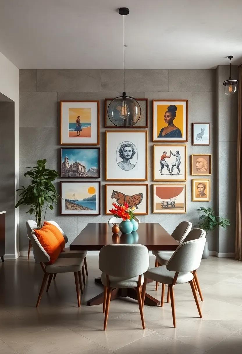 Eclectic Thrifted Finds: Scour thrift stores for unique artwork to mix and match, creating an eclectic look that feels curated and personal