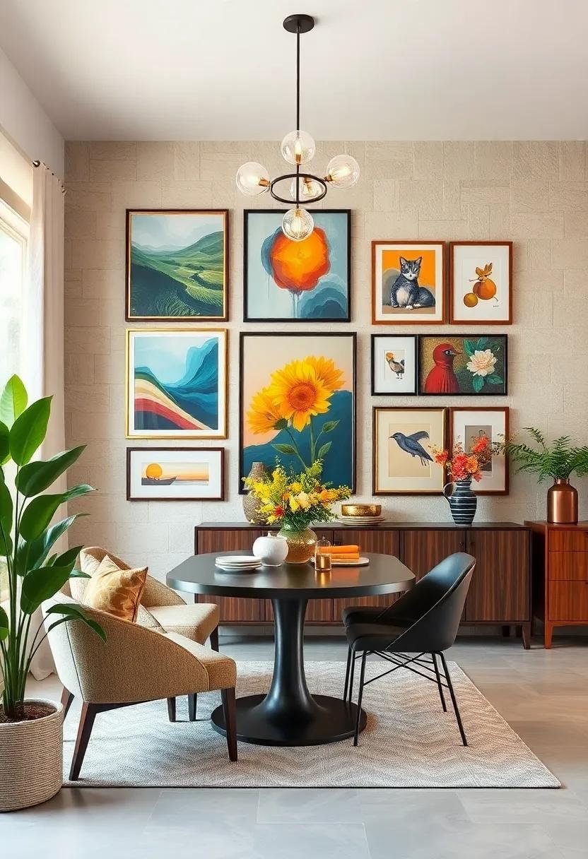 Seasonal Art Swap: Design a rotating gallery that changes with the seasons, showcasing artwork that reflects the beauty of each time of the year