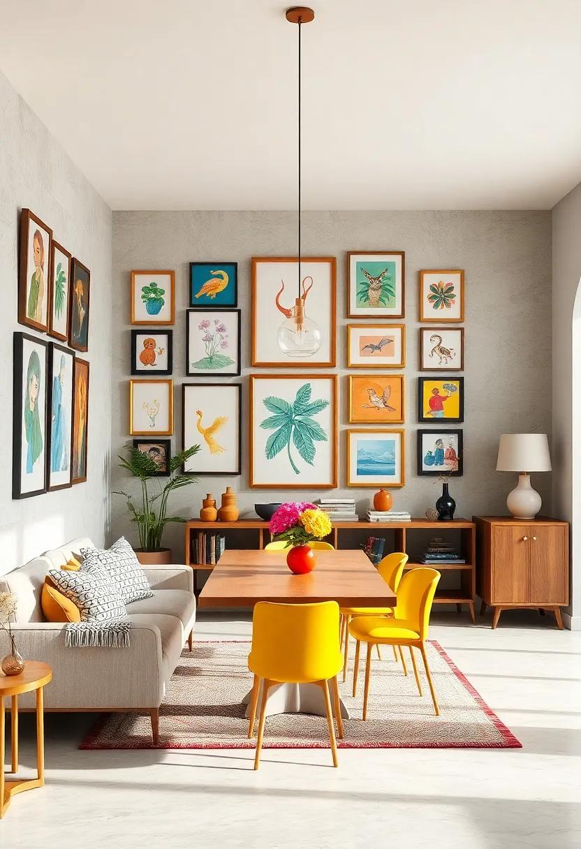 Children’s Artwork: Display your kids' artistic creations with colorful frames, adding a playful touch that celebrates family life