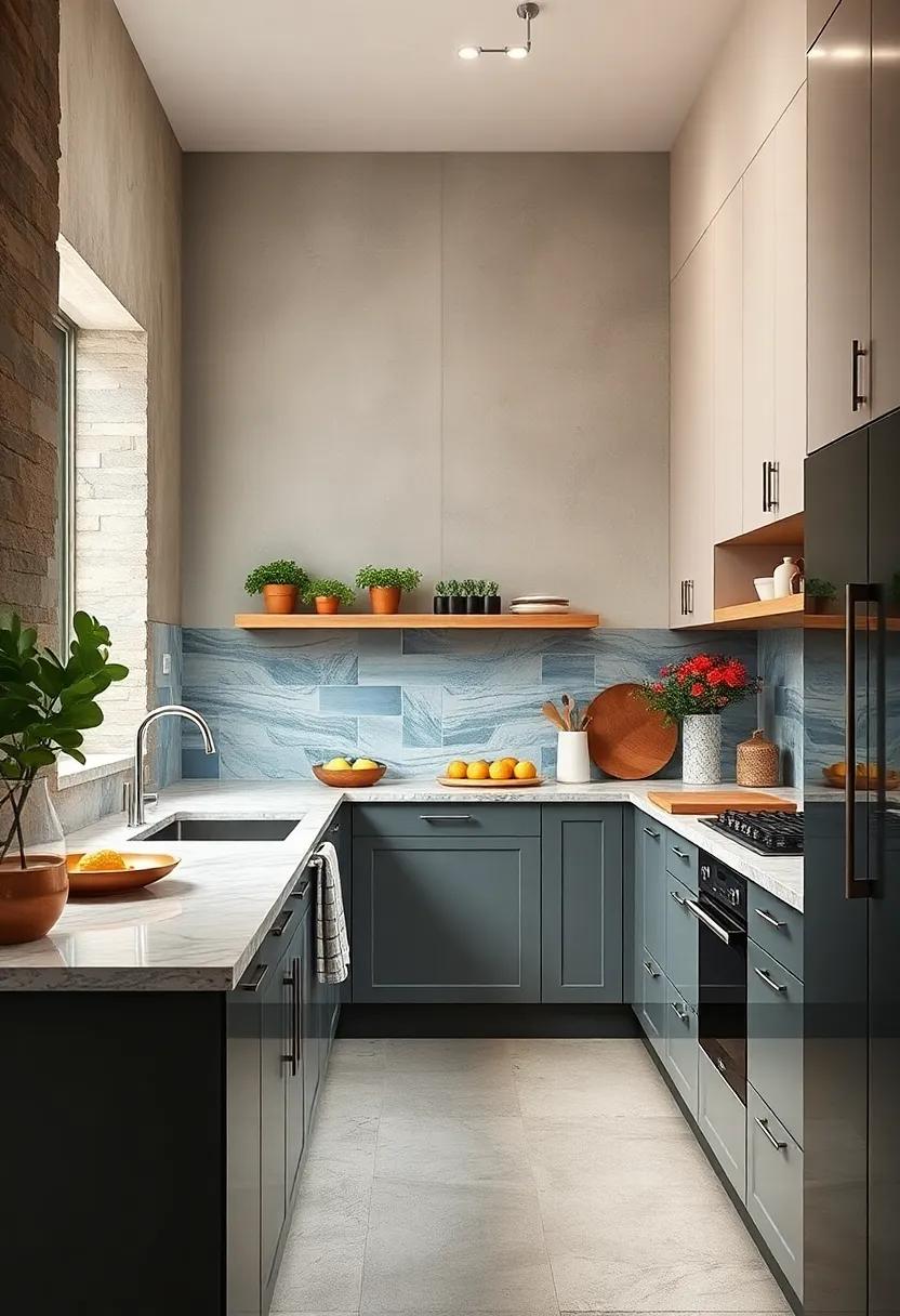 Color Pop: add a splash of color with brightly painted cabinets or a bold backsplash to energize your kitchen