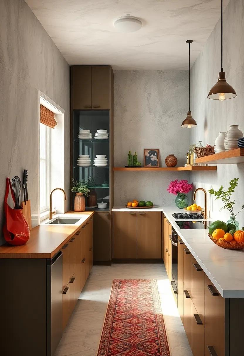 Embrace Minimalism: Keep countertops clutter-free and rely on hidden storage solutions for a clean, open feel