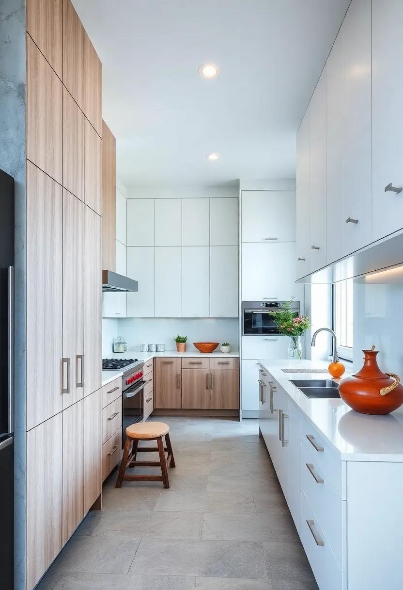 Floor-to-Ceiling Cabinets: Maximize vertical space with tall cabinets that provide ample storage without overwhelming the room