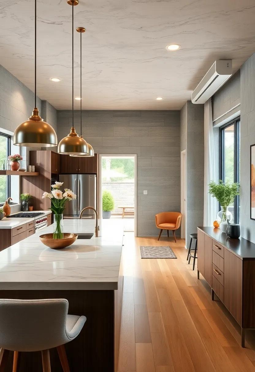 Open Floor Plan: Consider removing barriers between your kitchen and adjoining spaces to create a seamless flow