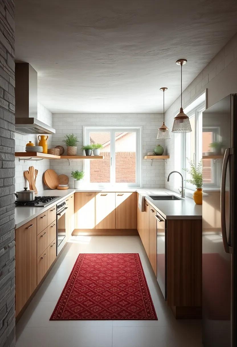 Stainless Steel Accents: Use stainless steel appliances and fixtures for a contemporary, professional-grade look