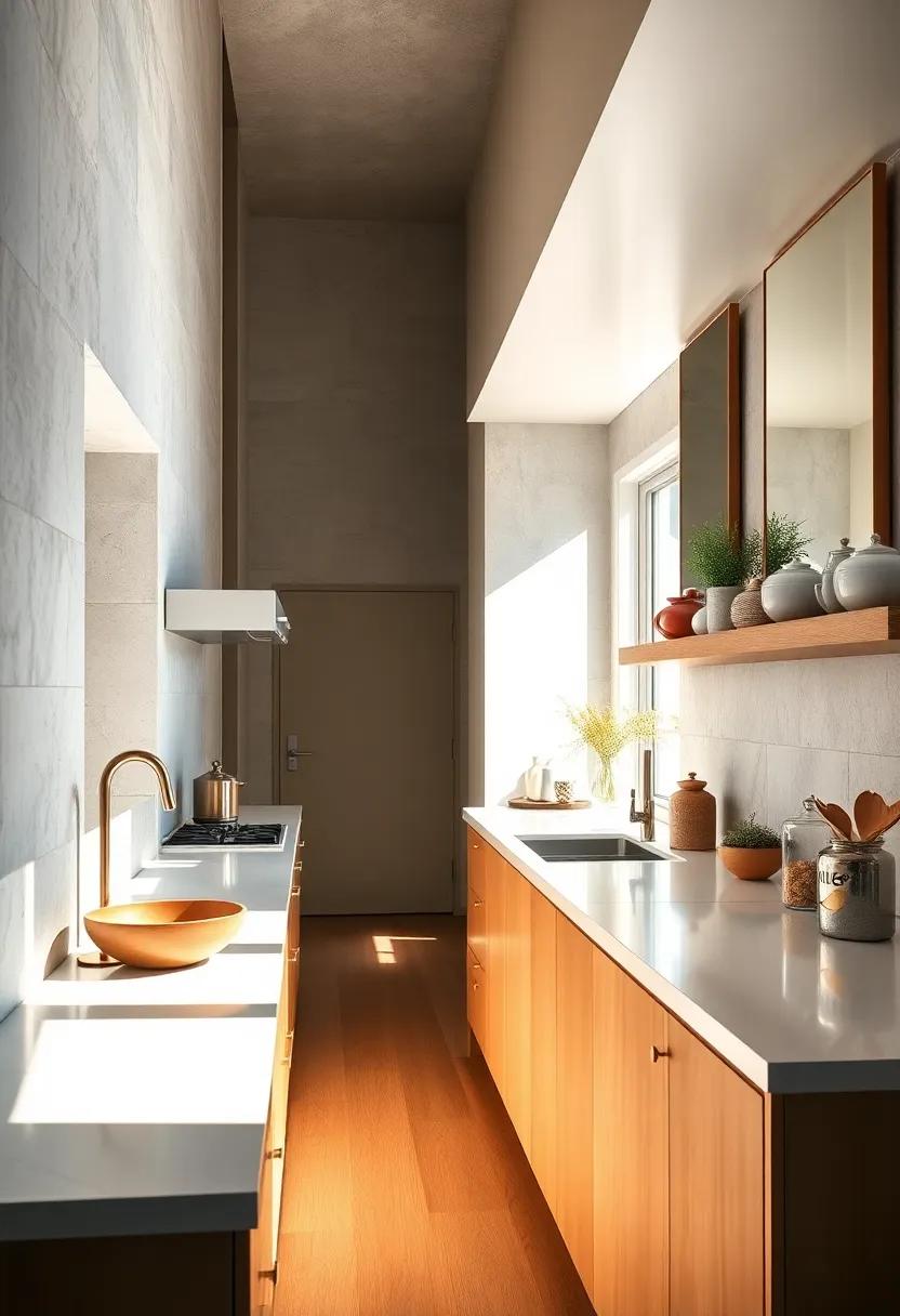 Add Mirrors for Depth: Strategically place mirrors to reflect light and give the illusion of a larger space, making your kitchen feel expansive