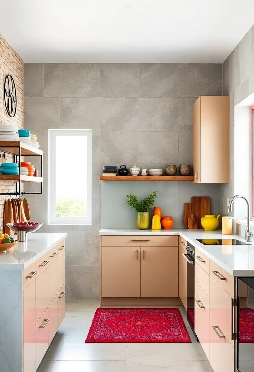 Implement a Color-Coded Organization system: Arrange items by color for an aesthetically pleasing display that also enhances function