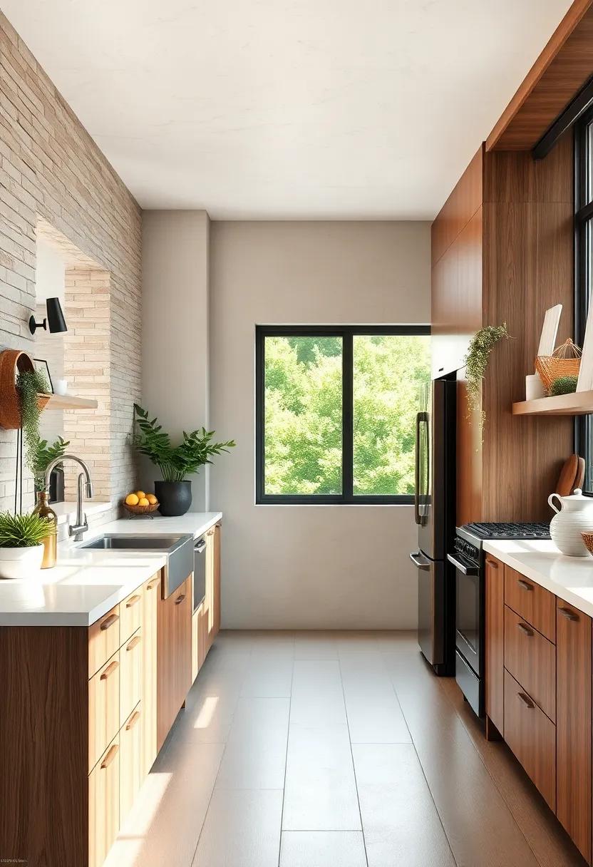 Incorporate Natural Elements: Use wood finishes,stone countertops,or indoor plants to bring a touch of nature into your culinary space