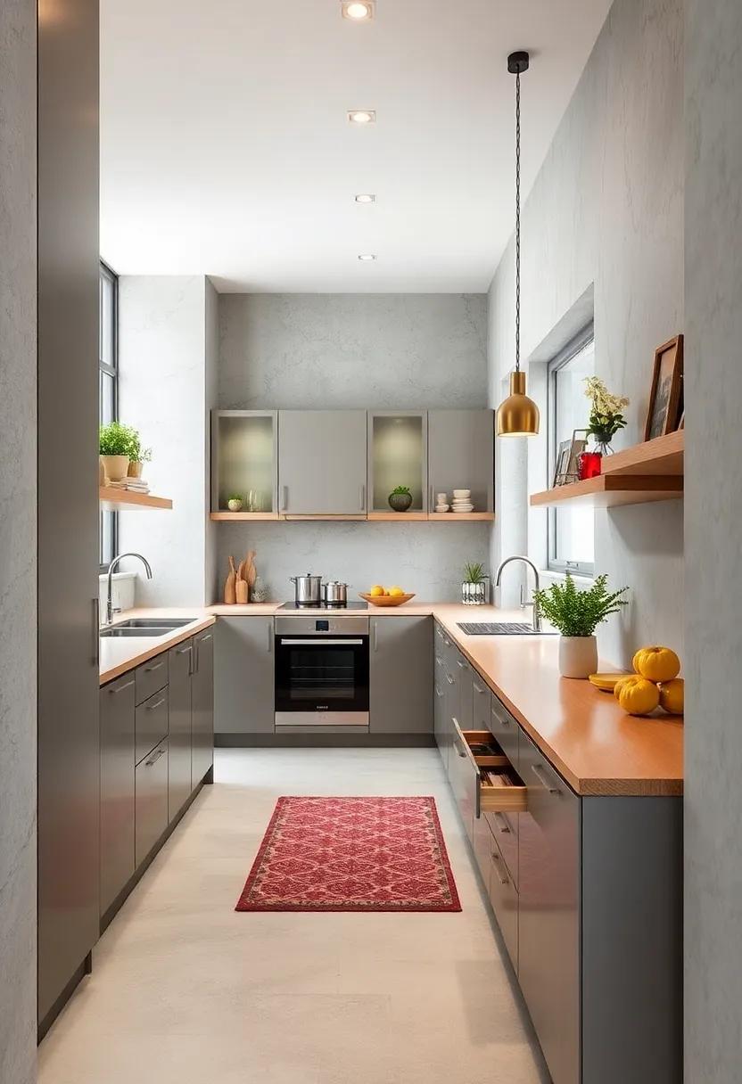 Utilize Flexible Storage Solutions: Invest in pull-out drawers and organizers that maximize storage space and keep your kitchen clutter-free