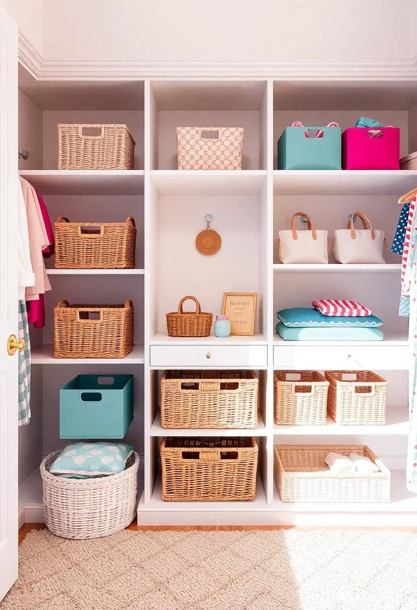Creative Storage Solutions Using Baskets and Bins in Closets