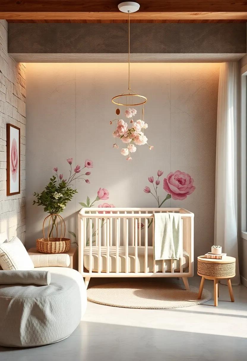Floral Fantasy: Adorn the walls with⁤ soft, botanical prints, and complement a ‌convertible crib with a floral mobile that dances gently overhead