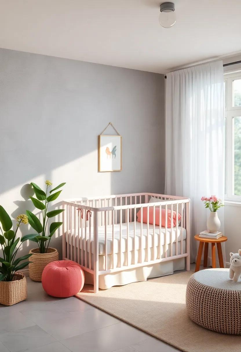 Garden Party: Create a bright and cheerful atmosphere with garden-inspired decor, working in a​ convertible crib that adds an⁢ enchanting touch