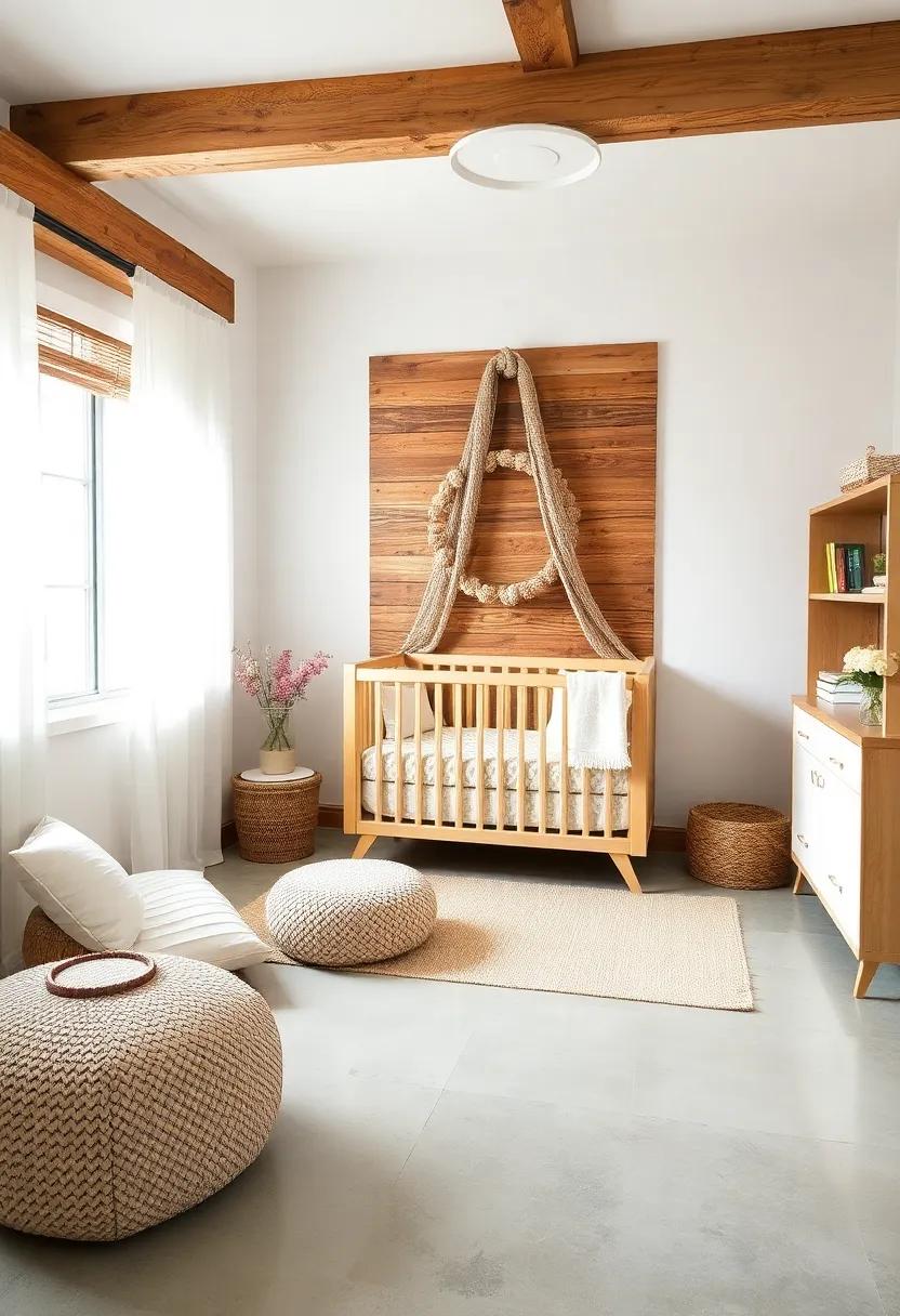 Rustic Chic: Combine rustic wood elements​ with a convertible crib that boasts a charming design, creating a warm and inviting⁤ nursery environment