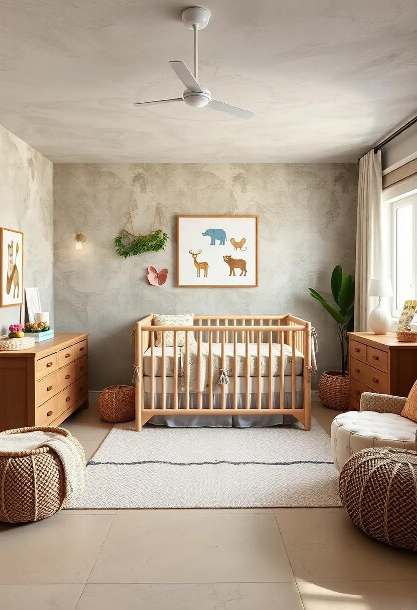 Safari Adventure: Venture into the wild with animal prints and a convertible crib that makes‌ your little explorer feel right⁣ at home