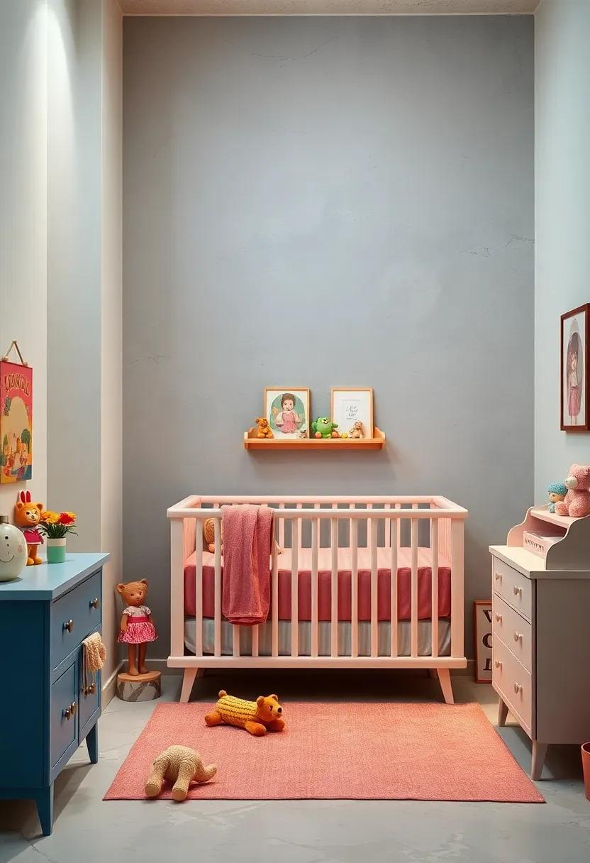 Vintage Toyland: Showcase cherished‍ childhood toys with a nostalgic feel, complemented ⁣by a convertible crib reminiscent ‍of ⁤classic designs