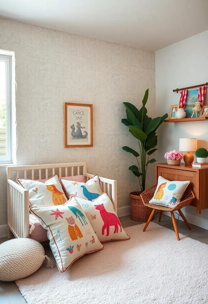 Storybook Themes: Pillows that portray beloved characters or scenes from children's books can inspire a love of reading from a young age