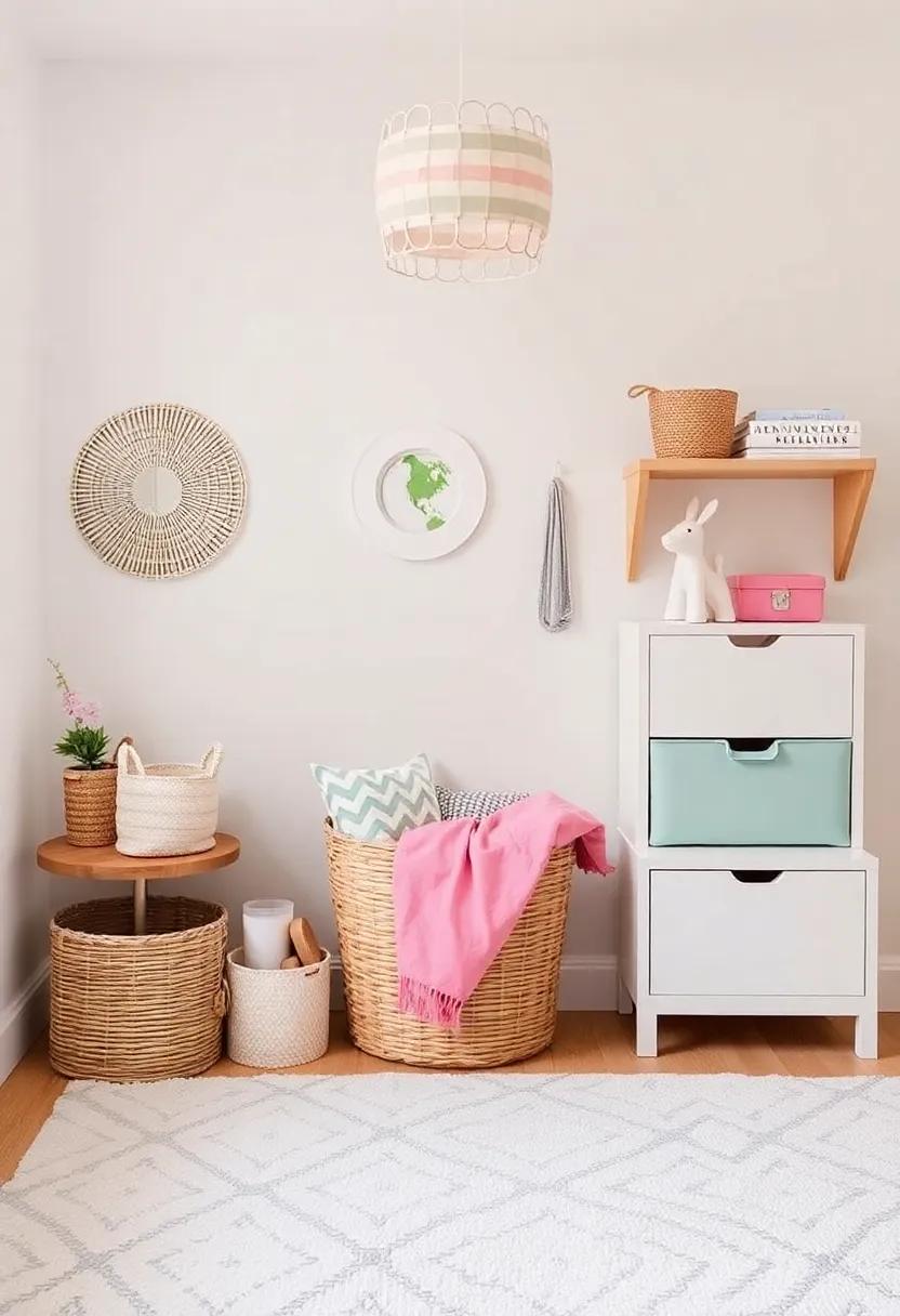 Creative storage Solutions:‌ Use decorative baskets and boxes to keep clutter at bay, while also adding style to the‍ room