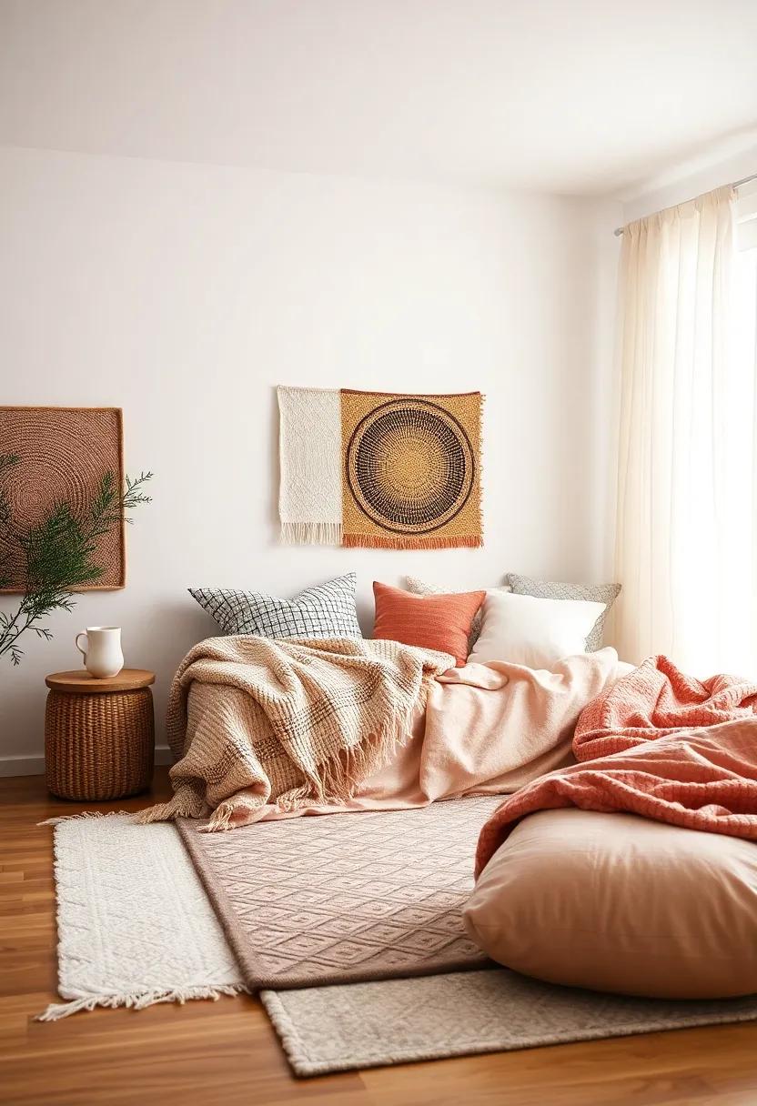 Layered ⁣Textiles: Mix and match‍ pillows, throws, ‌and rugs for ⁤a cozy‍ feel and aesthetic appeal