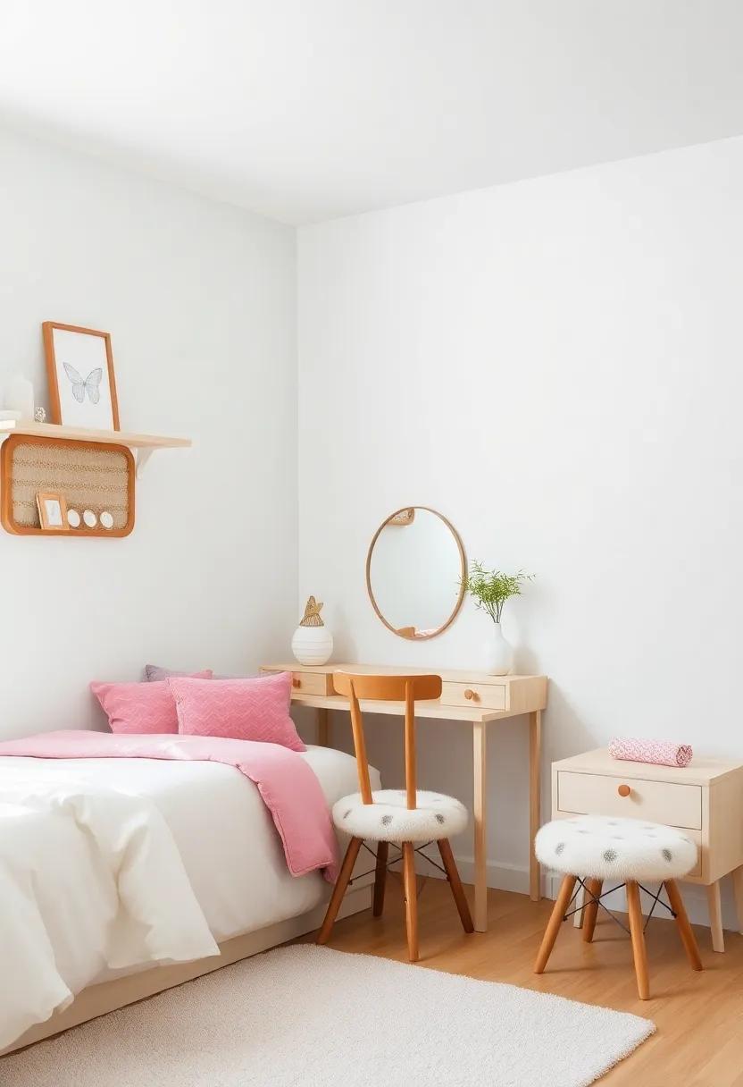 Multi-functional Furniture: Choose pieces that serve more than one purpose, such as a bed with built-in drawers or a desk that doubles as a vanity