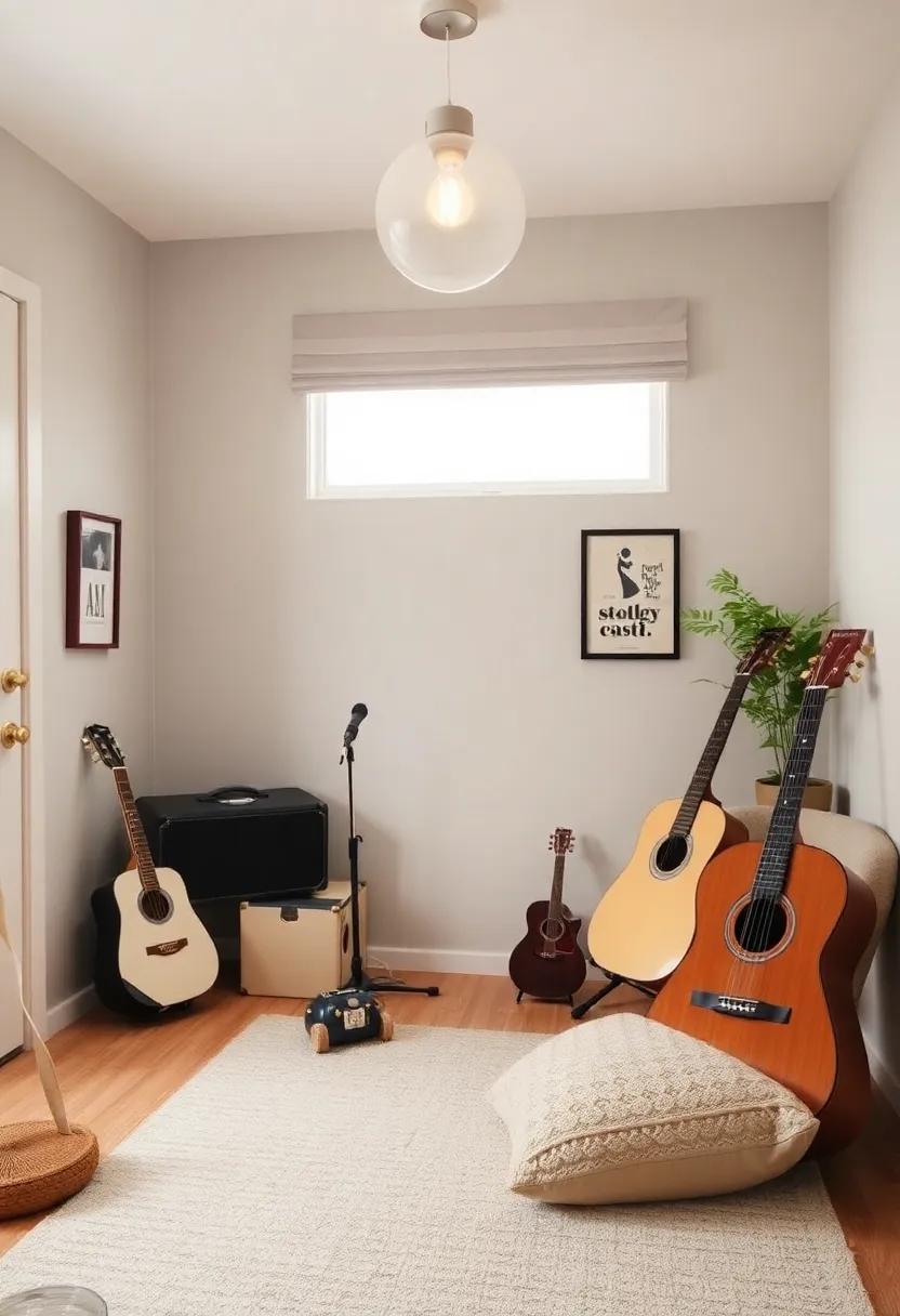 Musical Touch: Incorporate a‌ small music corner with ⁢instruments or ⁢a record player to inspire ⁤creativity through​ sound
