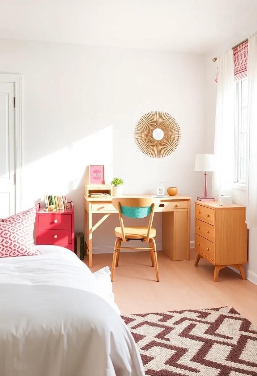 Opt for⁣ a Statement⁢ Piece: Invest‍ in a bold⁢ piece of furniture, such as ‍a ‍vintage chair or colorful desk, to anchor ‌the room’s​ design