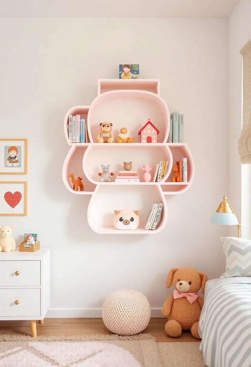 Unique Shelving Ideas: ⁤Install fun-shaped shelves ⁤to display books,toys,and trinkets,amplifying her personality through design