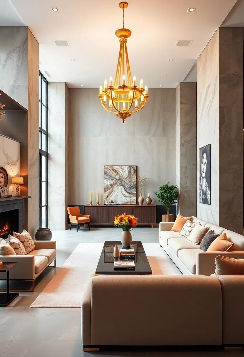 Industrial Chic: discover ​how a golden chandelier can ‍soften the hard edges of industrial decor, creating an inviting ​yet⁣ sophisticated atmosphere