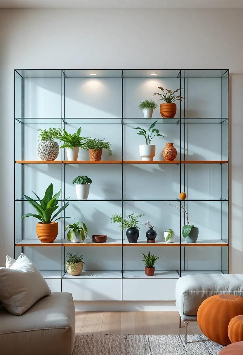 Incorporating Plants: Bringing Nature to​ Your Glass Shelf Displays