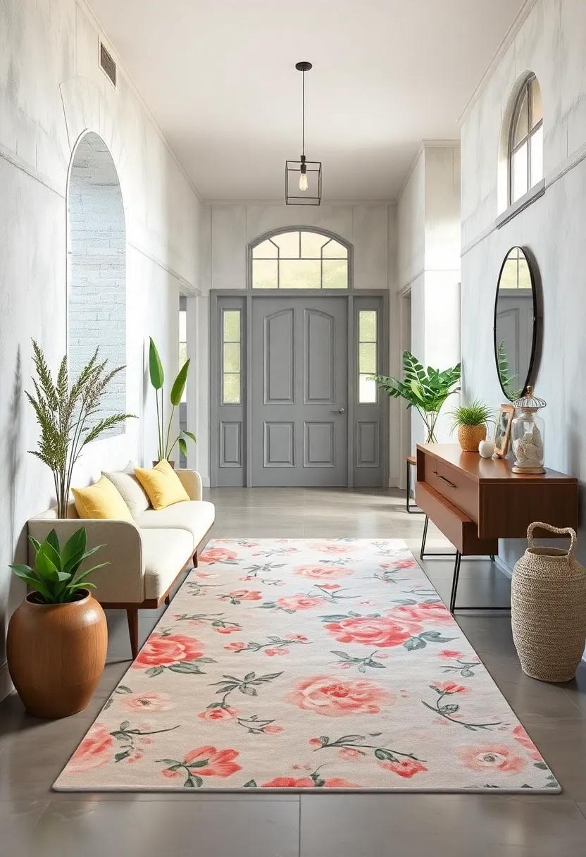 Select a muted floral pattern in soft shades‍ to evoke a sense of ​tranquility, ⁤perfect for an entryway that’s serene and inviting