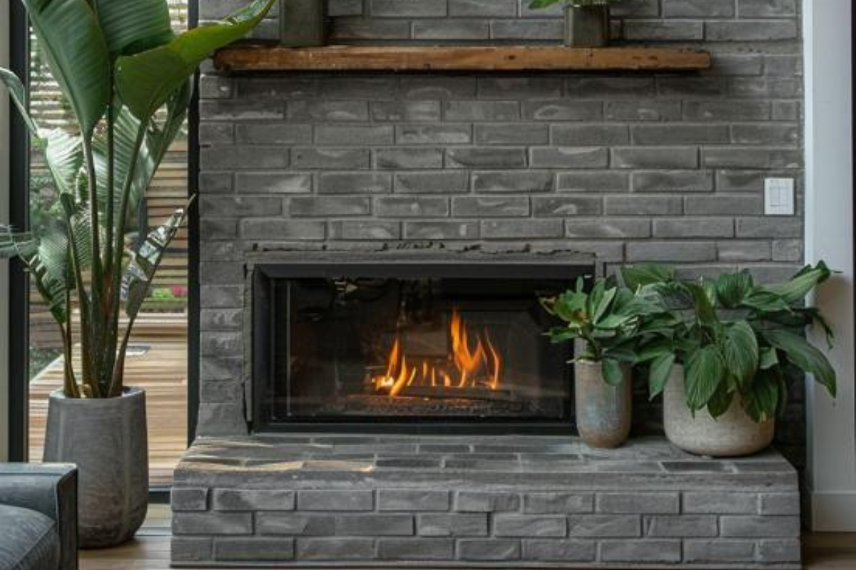 Transform Your Home with These 40 Stylish Gray Brick Fireplace Ideas Transform Your Home with These 40 Stylish Gray Brick Fireplace Ideas