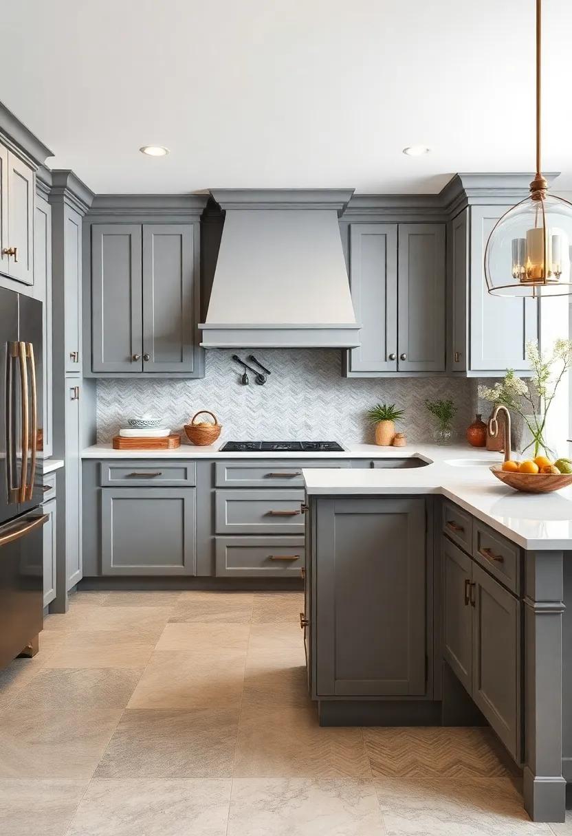 Timeless Elegance: ‍Use traditional-style gray cabinetry and a white quartz⁤ counter with ⁤subtle patterns to create ⁤a space that ‌feels⁢ both classic⁢ and modern