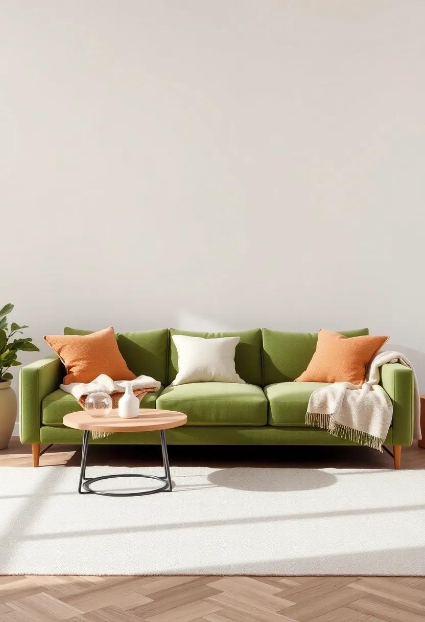 Layering Natural Fabrics for a Cozy and Inviting Living Room Atmosphere