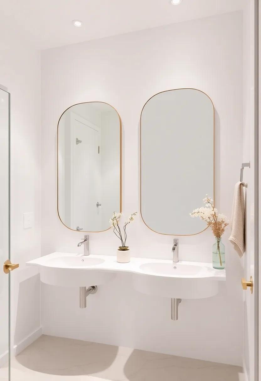 Statement Mirrors That Serve As Functional Artwork In Your Guest Bathroom