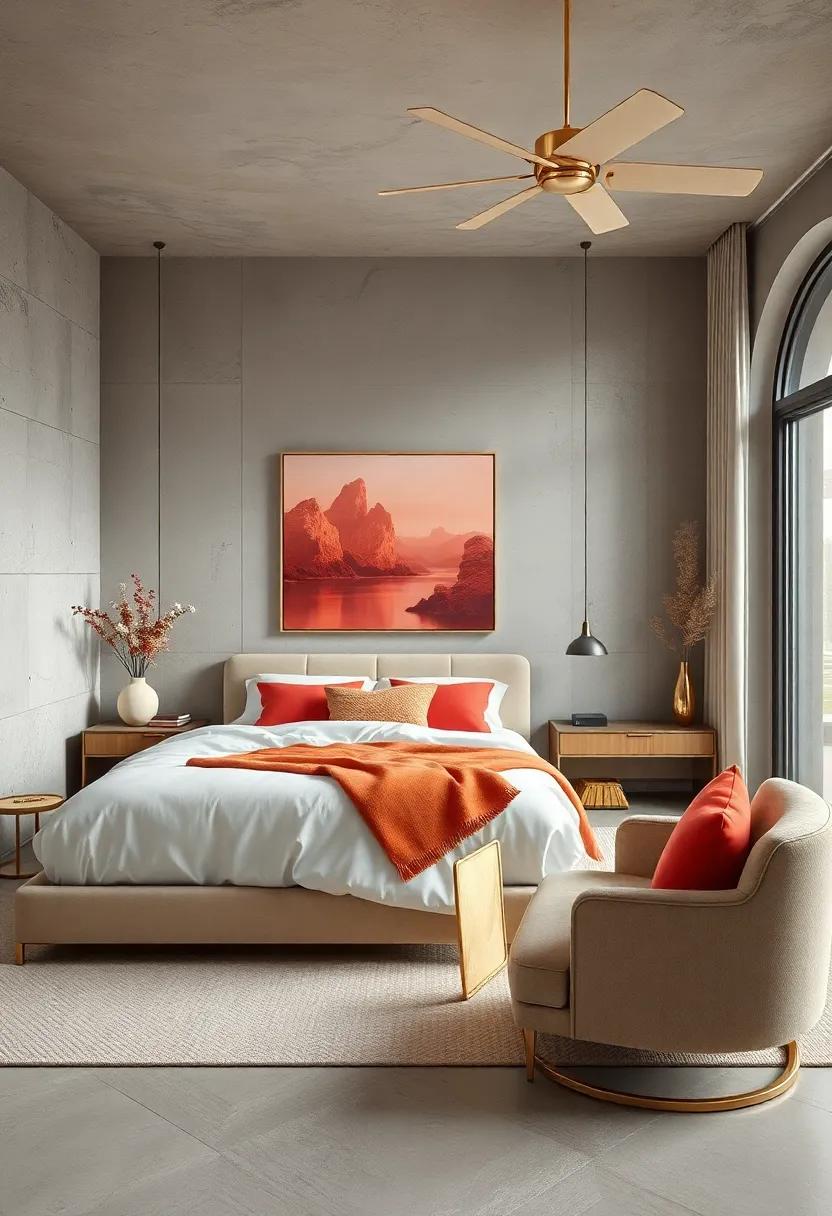 Coral Ombre Accents: Utilize an ombre effect with coral shades in textiles or wall art to create a soft gradient of color that feels both modern and serene