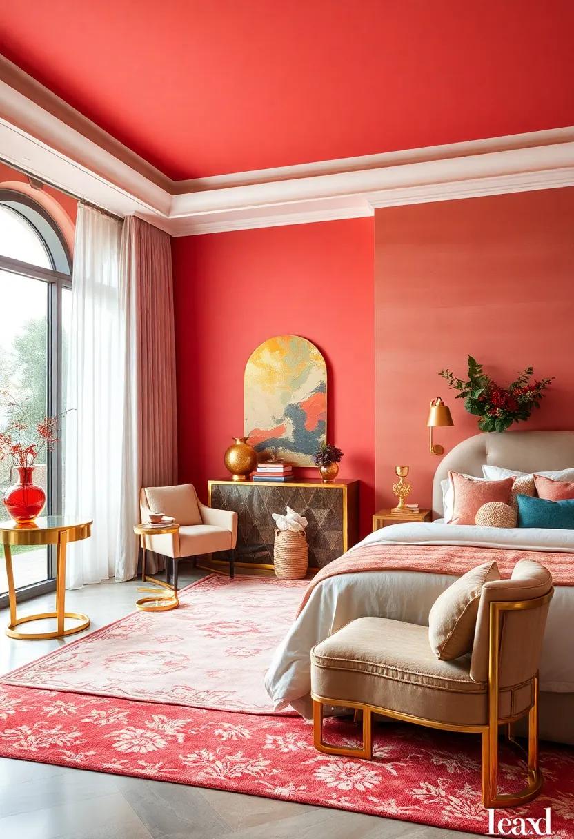 Glamorous Brass Furniture: Look for unique brass furniture pieces, like side tables or accent chairs, that bring character and elegance to your sanctuary