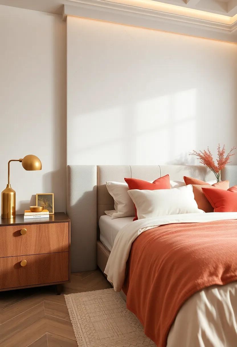 Tasteful Brass Bookends: Decorate your nightstand or dresser with stylish brass bookends that serve both functionality and decorative appeal