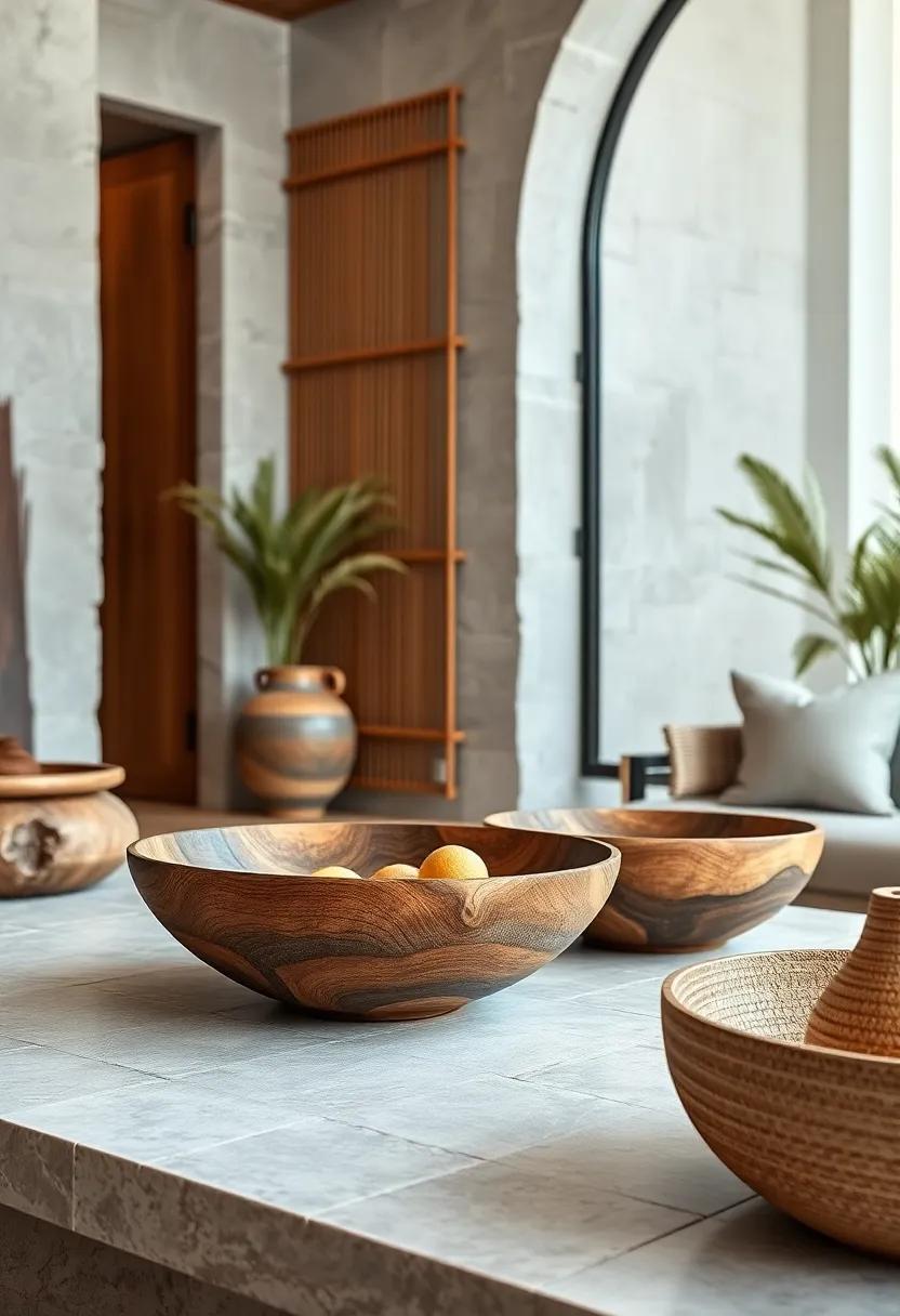 Handcrafted Wooden⁢ Bowls: Uniquely⁢ carved and finished, these ⁤bowls blend functionality with natural artistry, ideal⁤ for serving or display