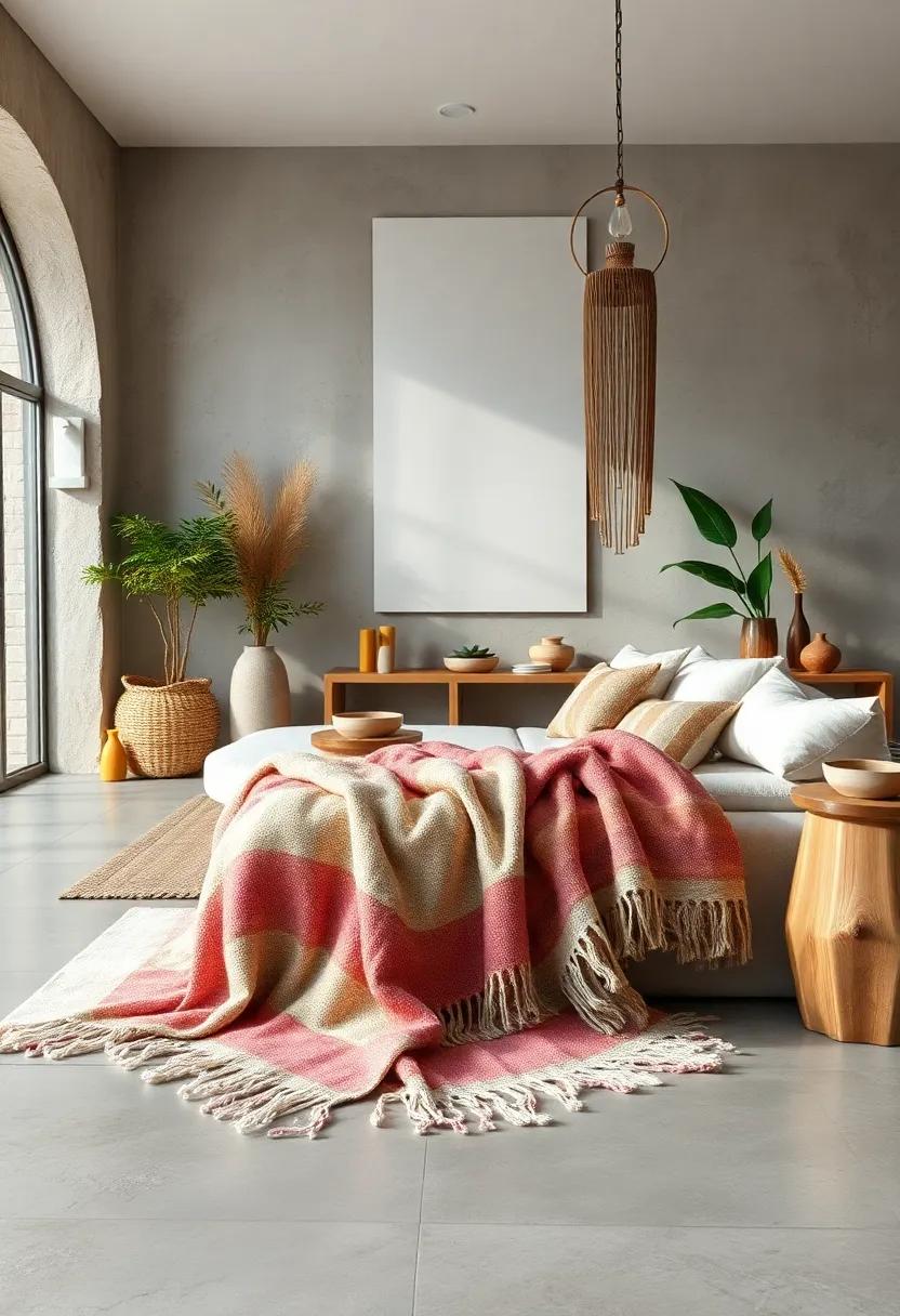 Organic Cotton‍ Throw Blanket: Soft ⁤and breathable, this blanket adds a layer of ⁢comfort while showcasing a naturally ⁤rustic edge