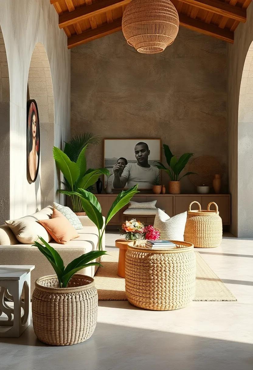 Woven Palm Leaf‍ Baskets: These⁤ beautifully constructed​ baskets are perfect ⁣for storage while also accentuating‌ a bohemian aesthetic