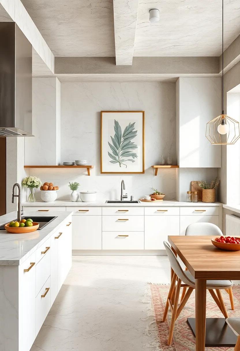 Artistic Wall Art: Hang curated wall art or framed prints⁣ that complement the ivory⁢ and pearl theme, adding a personal ‍touch to your culinary space