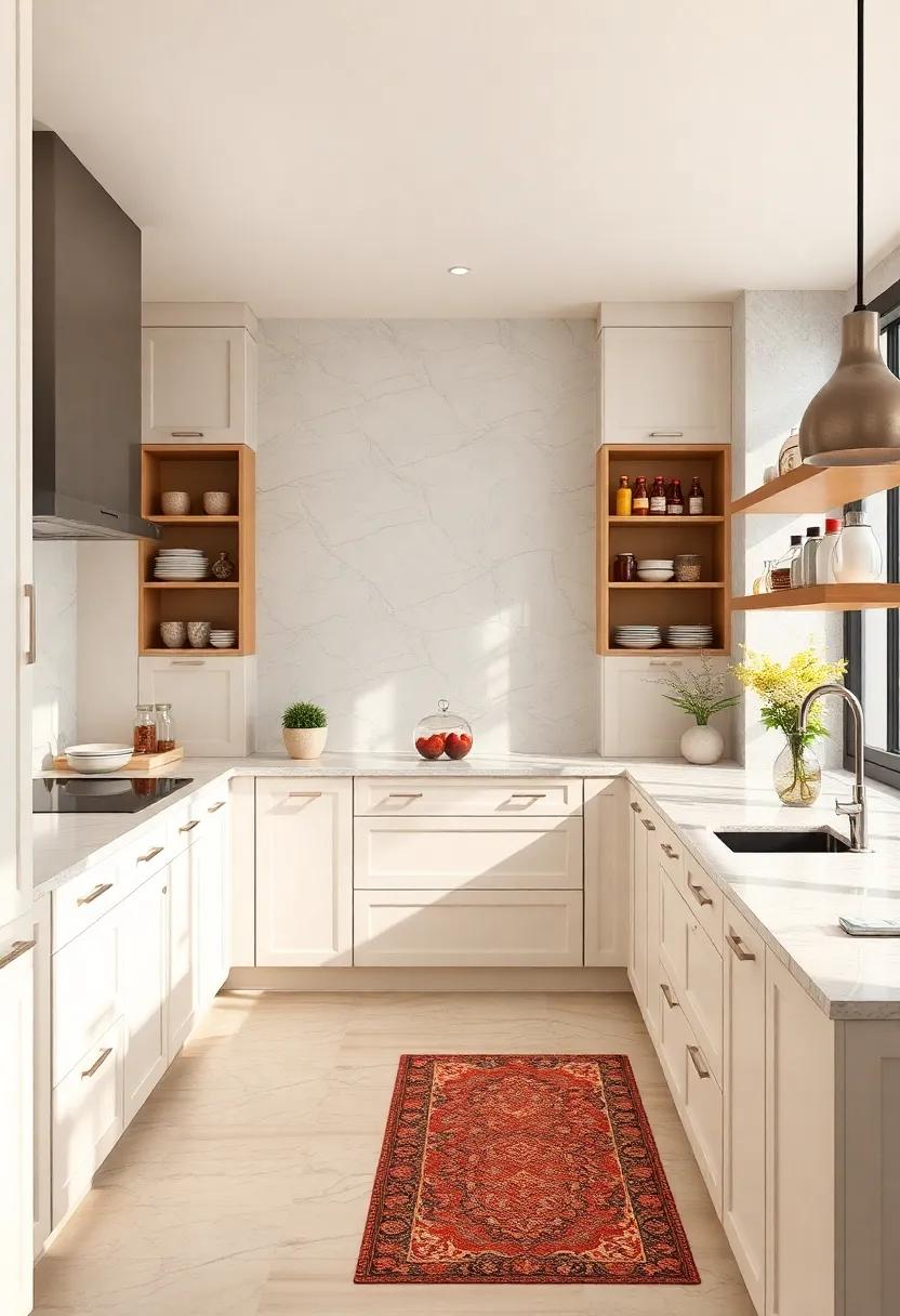 built-in Spice Racks: Maximize organization with built-in spice​ racks ‍in coordinating shades, ensuring convenience while ‍maintaining the aesthetic