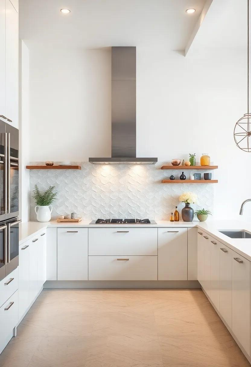 Pearl-Infused​ Backsplash: Incorporate a stunning backsplash with iridescent pearl tiles to add⁤ a touch of glamour behind your cooking space