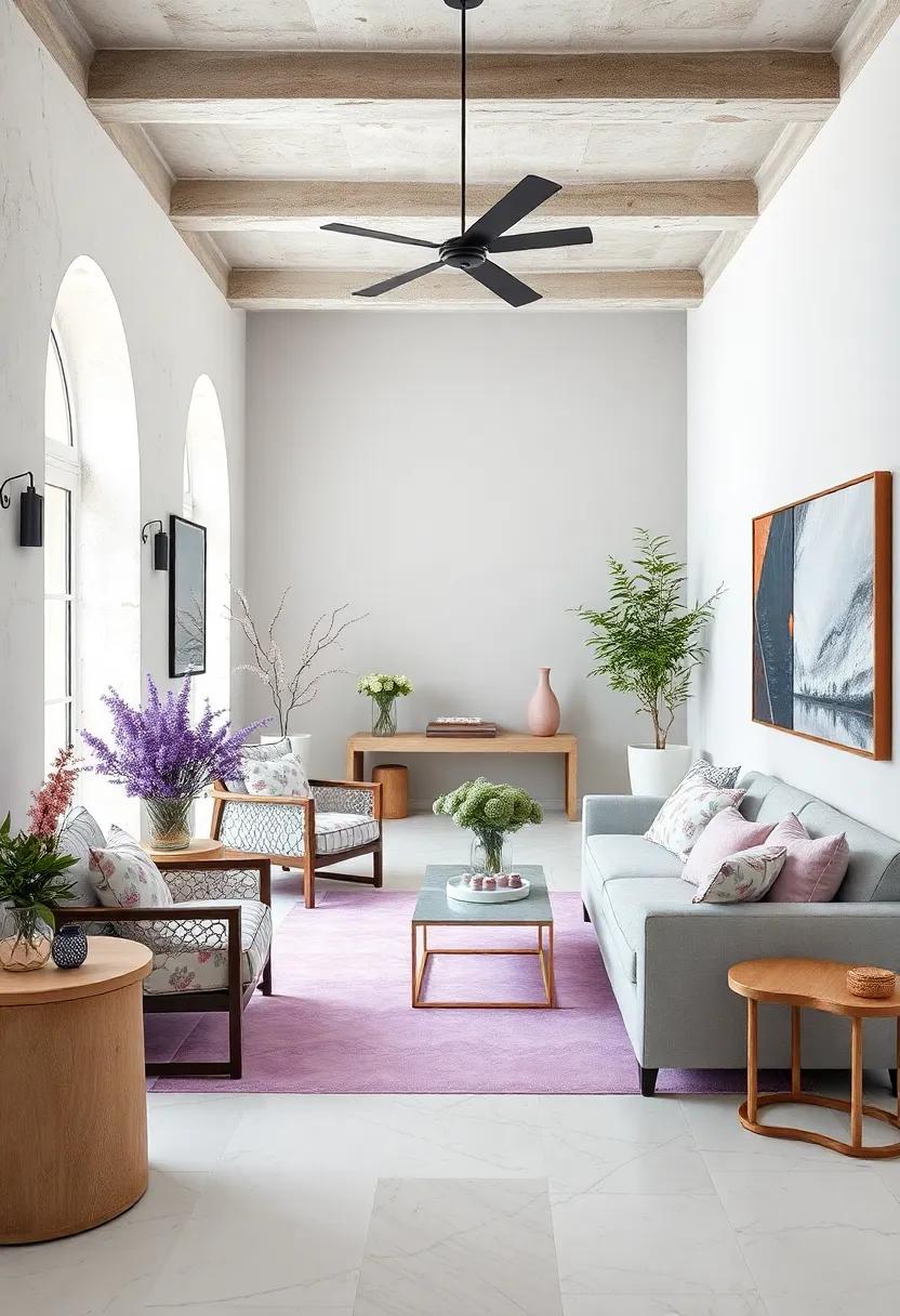 Explore Lavender-tinted Glassware: Serve drinks in beautiful lavender-hued glassware to add an unexpected splash of color to dining settings