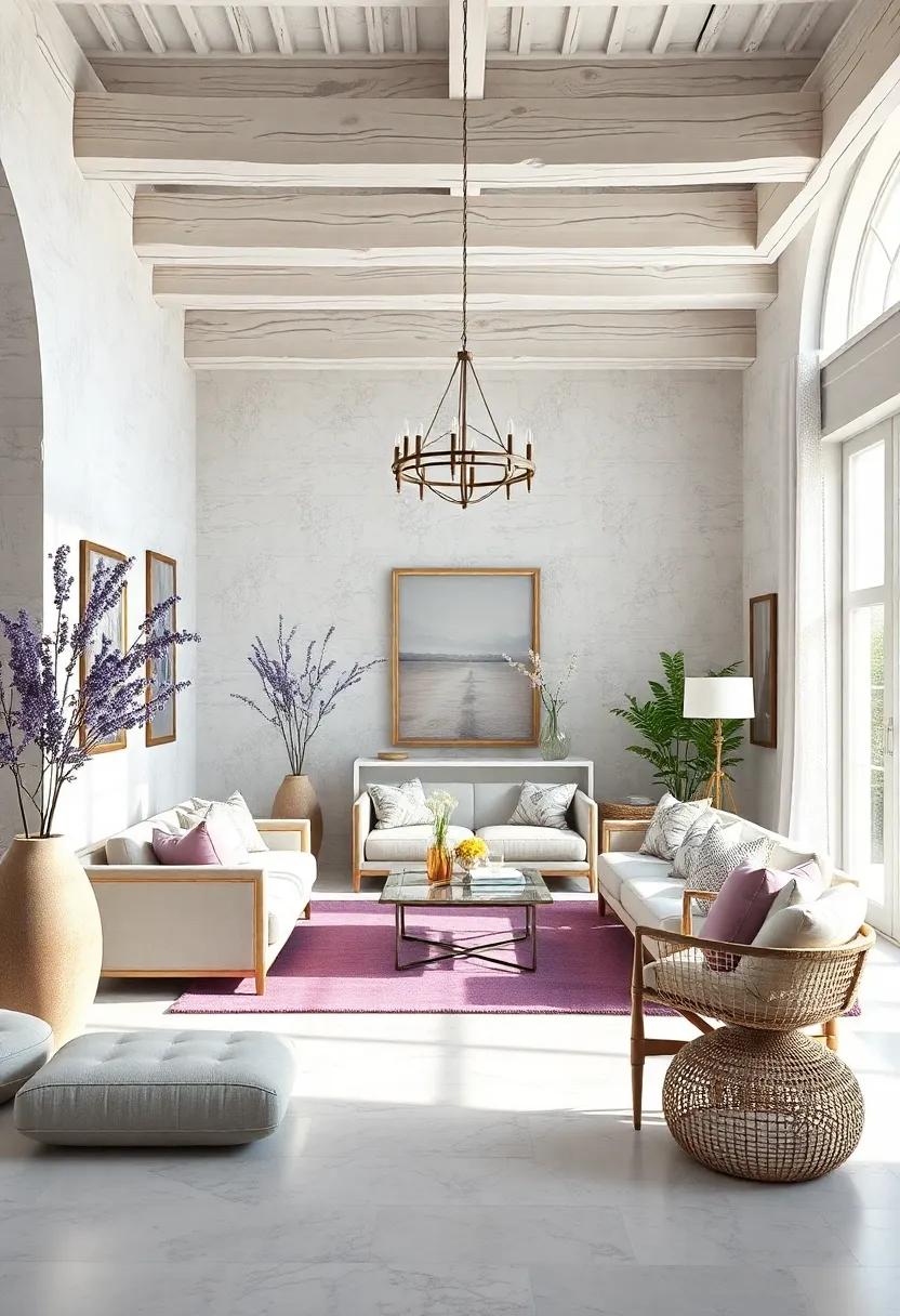 Choose Whitewashed Wood Elements: Incorporate whitewashed wooden furniture or beams to create a rustic yet refined atmosphere