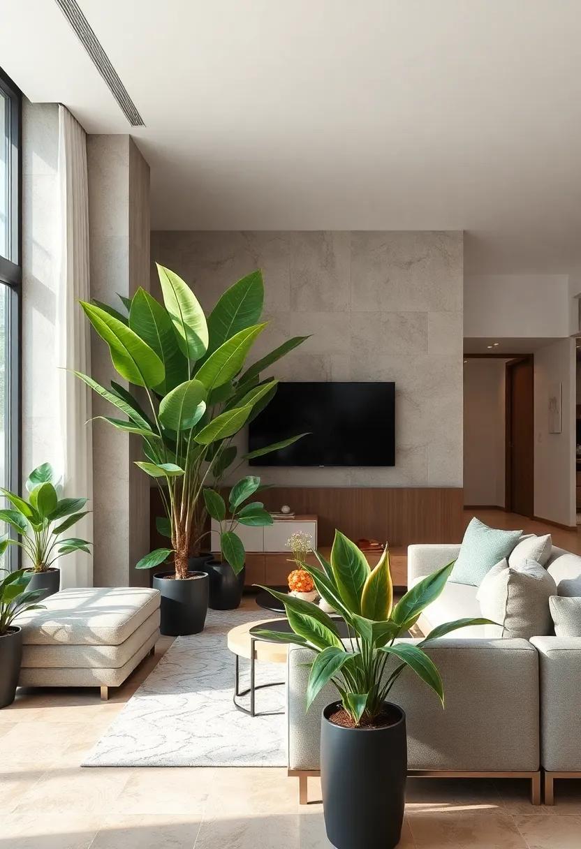 Dracaena: With its sculptural form and varied leaf colors, Dracaena makes a striking statement and adds a splash of color
