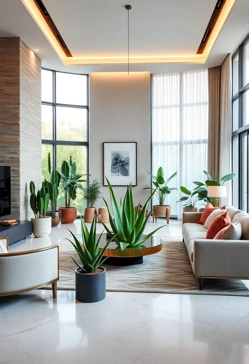 Aloe vera: Beyond its aesthetic appeal, Aloe Vera is a natural air purifier and brings a touch of calm with its soothing presence