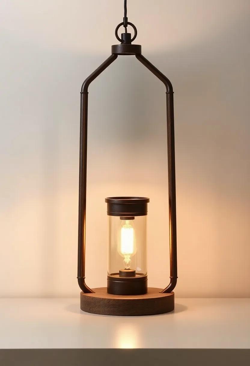 The Rustic Lantern Table Lamp: Bringing an outdoor ambiance indoors,this lantern-inspired lamp blends vintage style with modern comfort,ideal for cozy nooks