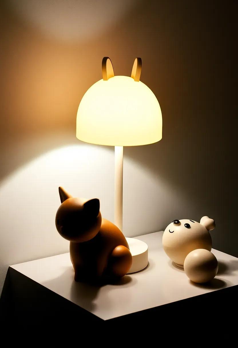 The Whimsical Animal-Shaped Lamp: Perfect for children's rooms or playful spaces, this lamp takes on the form of beloved animals, merging function with fun