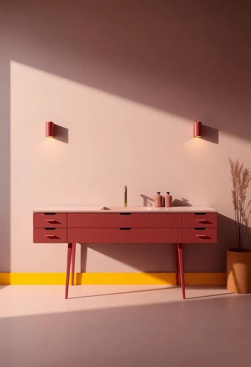 Bold Color Palettes: Energizing Your Vanity with Dramatic Hues