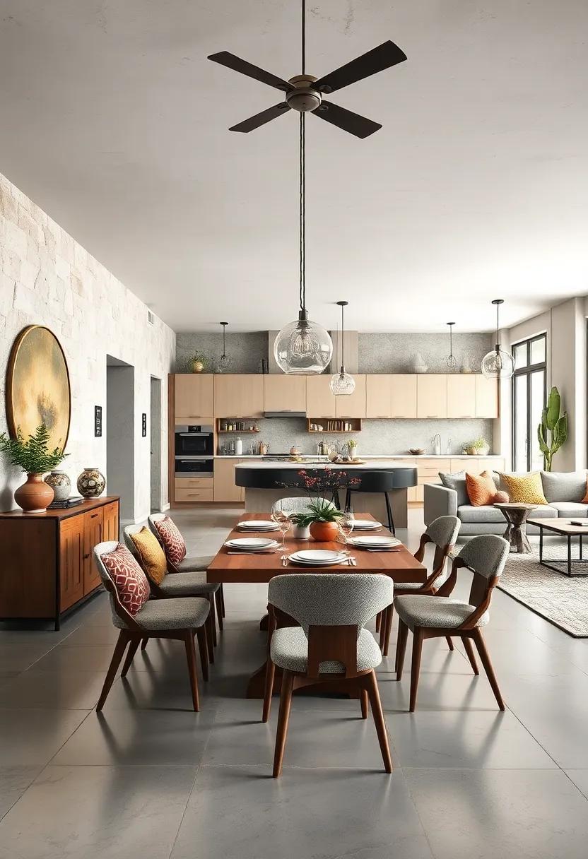Embrace an Open Layout: Create a spacious atmosphere by opting ‌for an open-concept dining area that ⁢seamlessly blends ⁢with the kitchen and living spaces