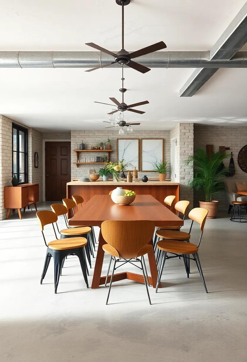 mix and Match Chairs: Combine different ‍styles of chairs, from metal⁢ stools to wooden seats, for a ​quirky and​ personalized look